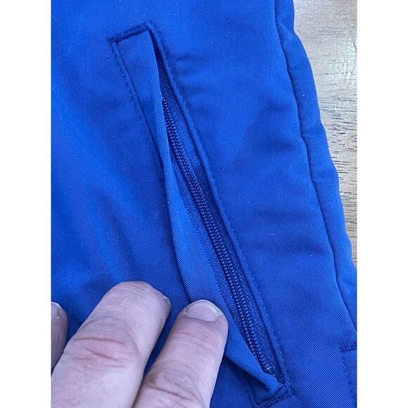 Jaanuu Princess Full Zip Scrub Top in Royal Blue Size Small - Picture 7 of 9